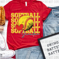 Softball stacked grandma (revelyou) 35025 DTF transfer