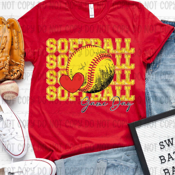 Softball stacked game day (revelyou) 35024 DTF transfer