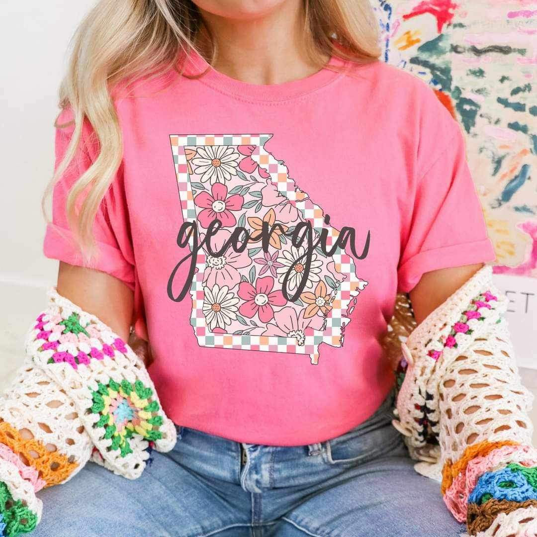Georgia floral print 25089 DTF transfer