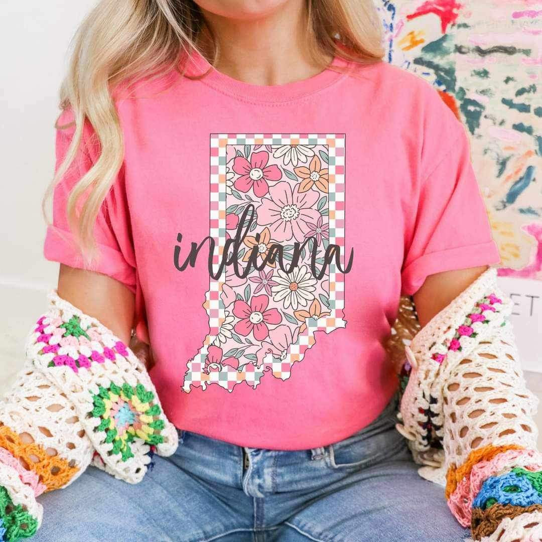 Indiana floral print 25084 DTF transfer