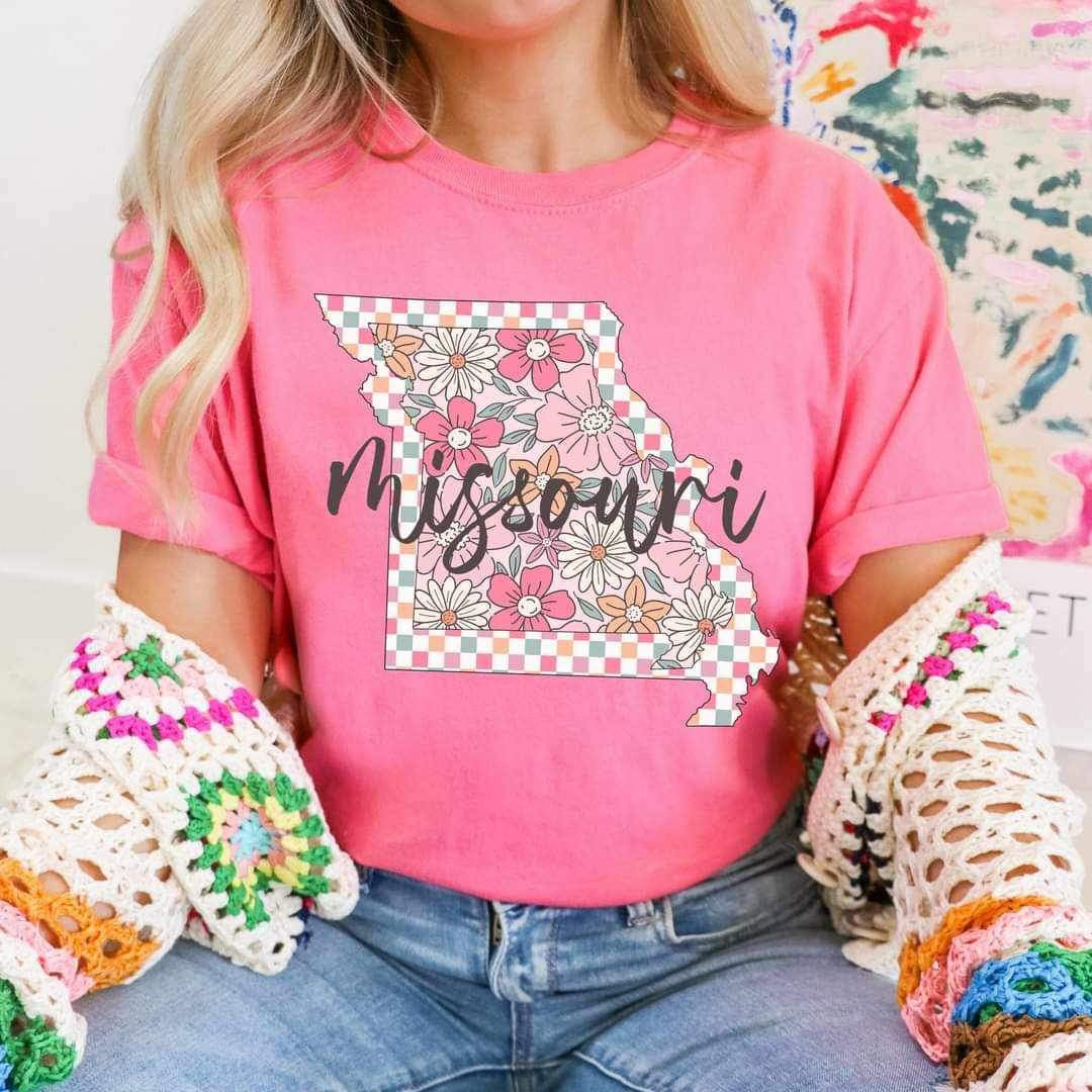 Misouri floral print 25075 DTF transfer