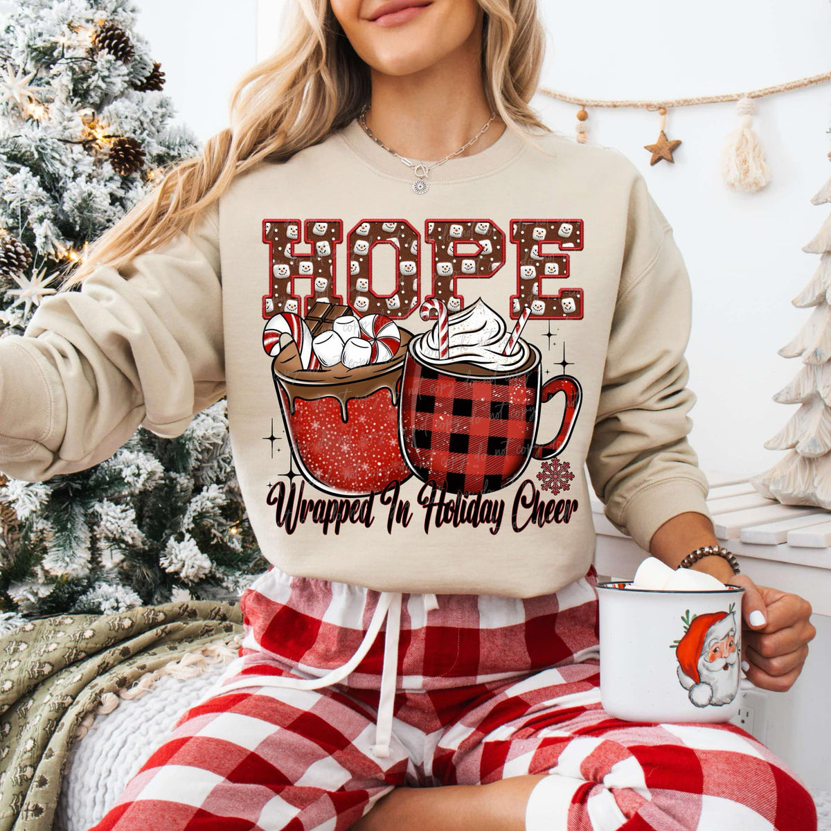 Hope wrapped in holiday cheer (VIRGO) 67419 DTF transfer
