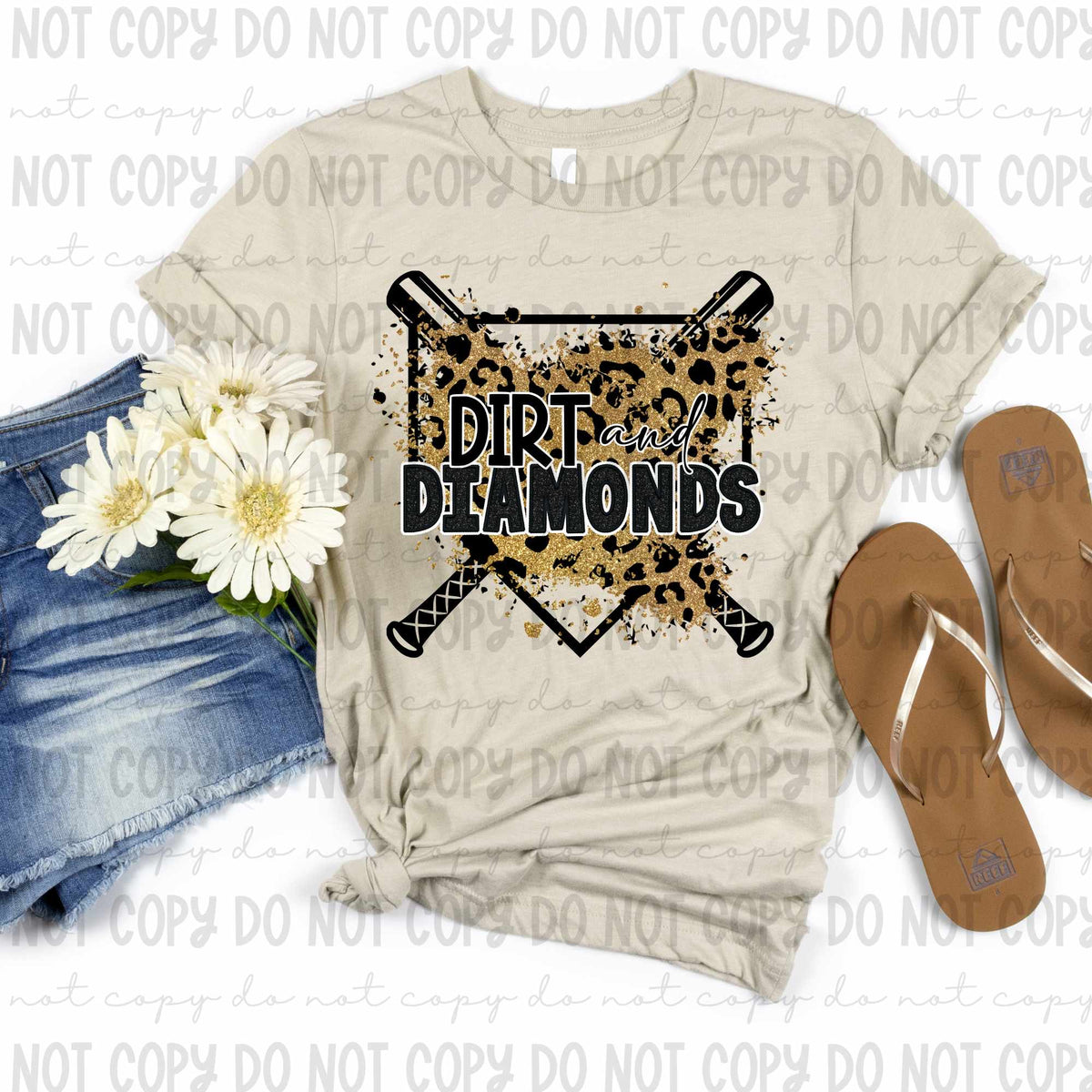 Dirt and diamonds leopard (revelyou) 35003 DTF transfer
