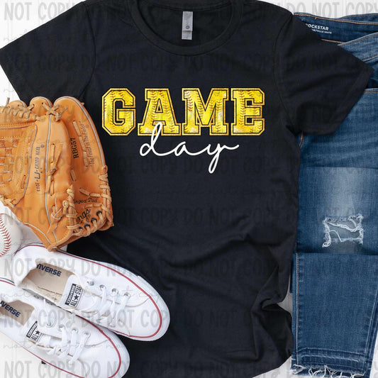 Game day softball white font (revelyou) 33998 DTF transfer