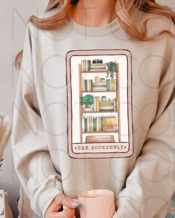 The bookshelf (card with bookshelf) 15079 DTF Transfer