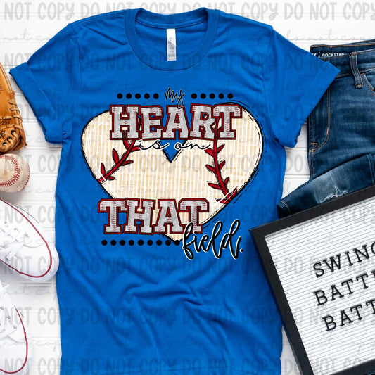 My heart is on that field baseball (revelyou) 33995 DTF transfer