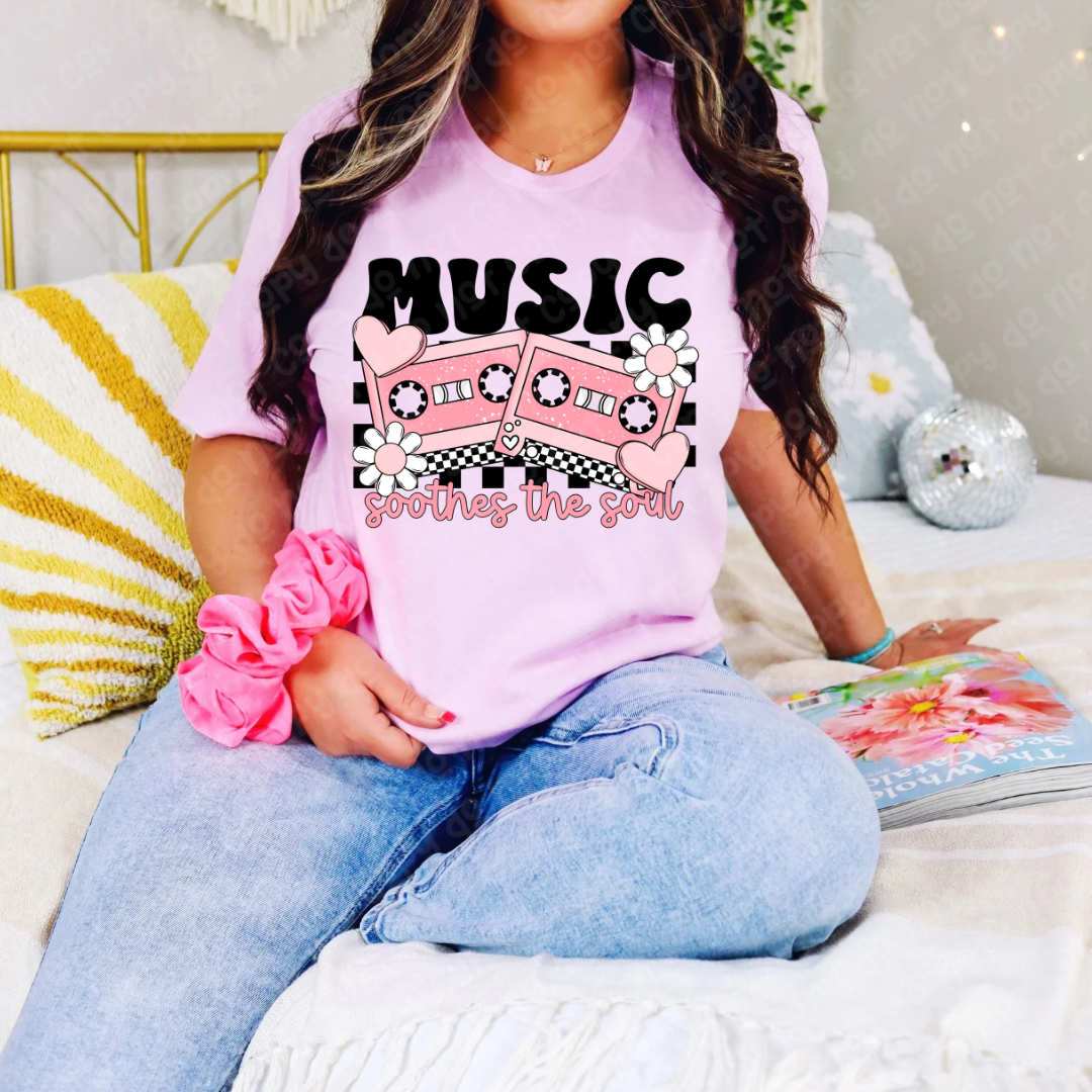 Music soothes the soul 35097 DTF transfer
