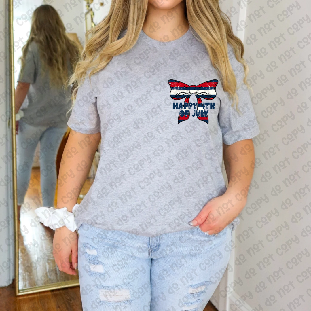 Happy 4th of july bow power 35108 DTF transfer