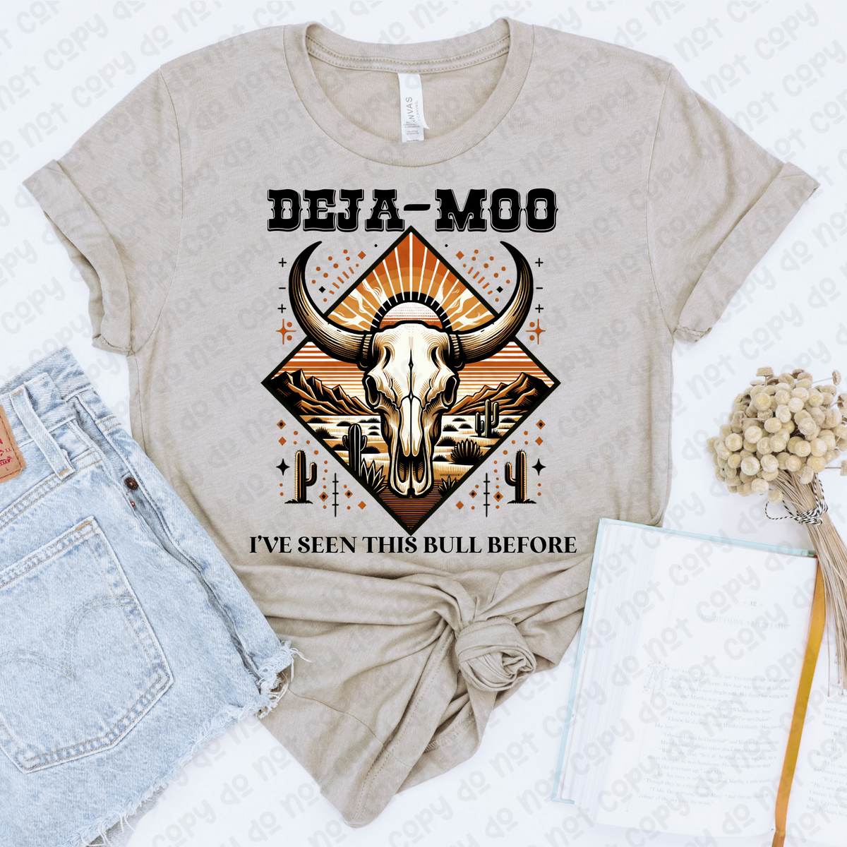 Deja-moo I’ve seen this bull before 35093 DTF transfer