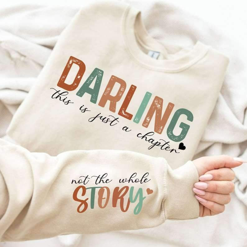 Darling this is just a chapter grunge FRONT 25108 DTF transfer