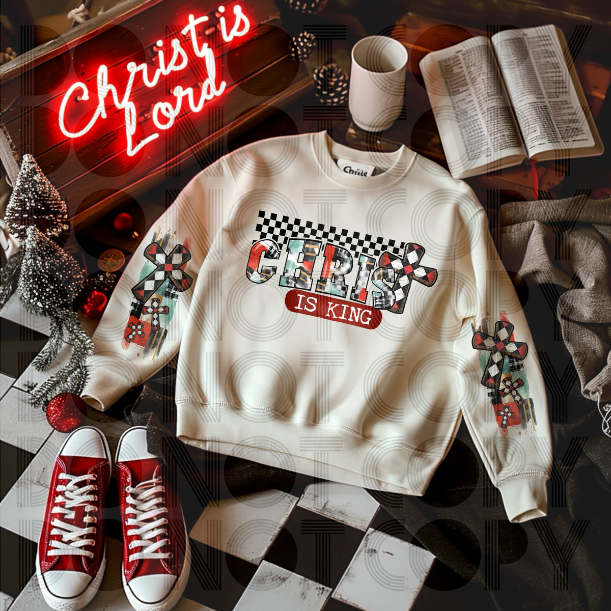 Christ is king FRONT ONLY (renewed) 67495 DTF transfer