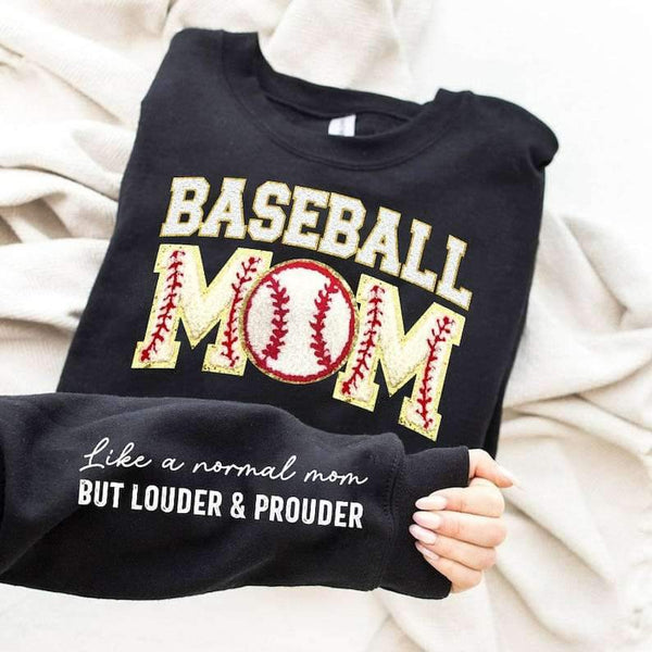 Baseball mom embroidery FRONT 25118 DTF transfer