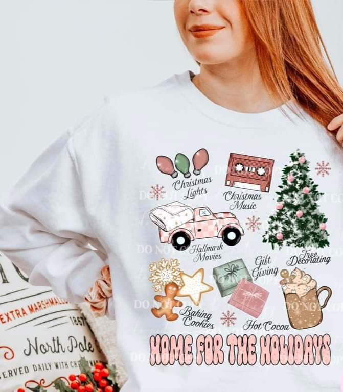 Home for the holiday (Christmas items) 15138 DTF Transfer