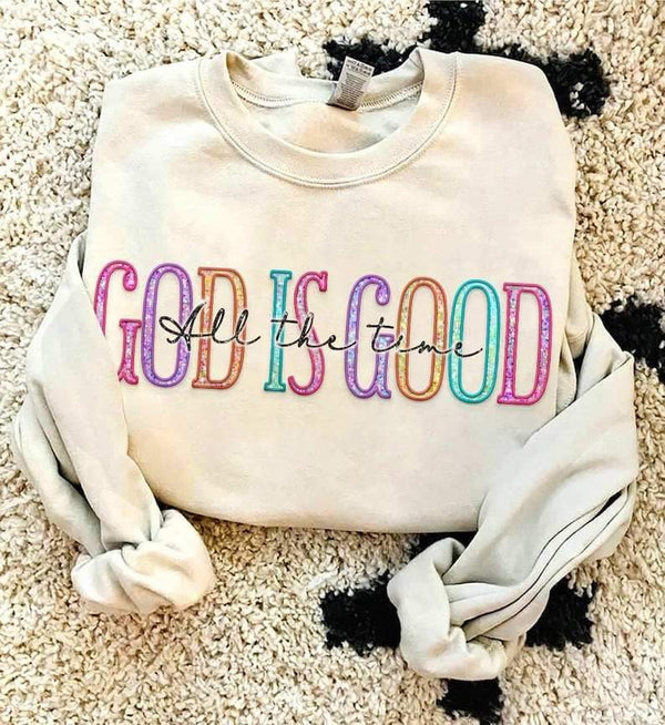 God is good all the time colorful 25098 DTF transfer