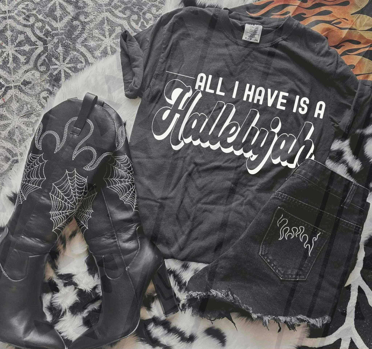 All I have is Hallelujah is amen WHITE TGG 113433 DTF Transfer