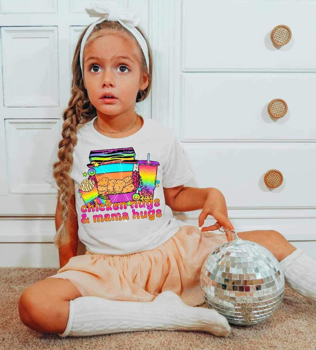 Chicken nugs & mama hugs (LYTTLE) 25200 DTF transfer