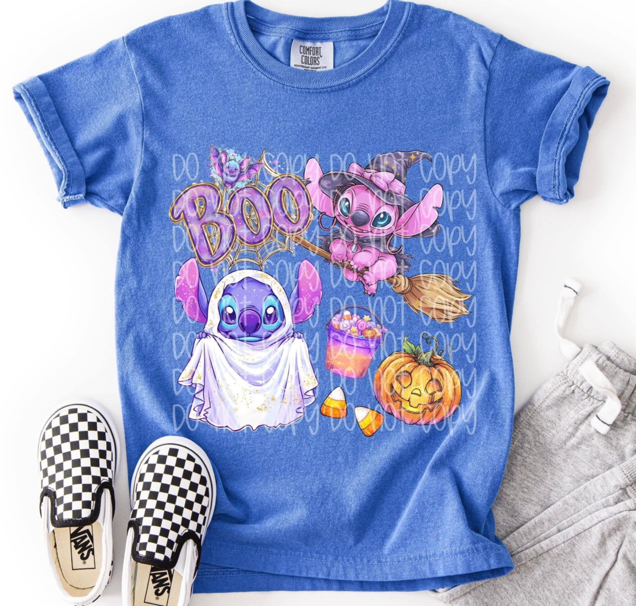 Boo Aliens ghost & witch SSD DTF transfer – Mud & Grace Transfers