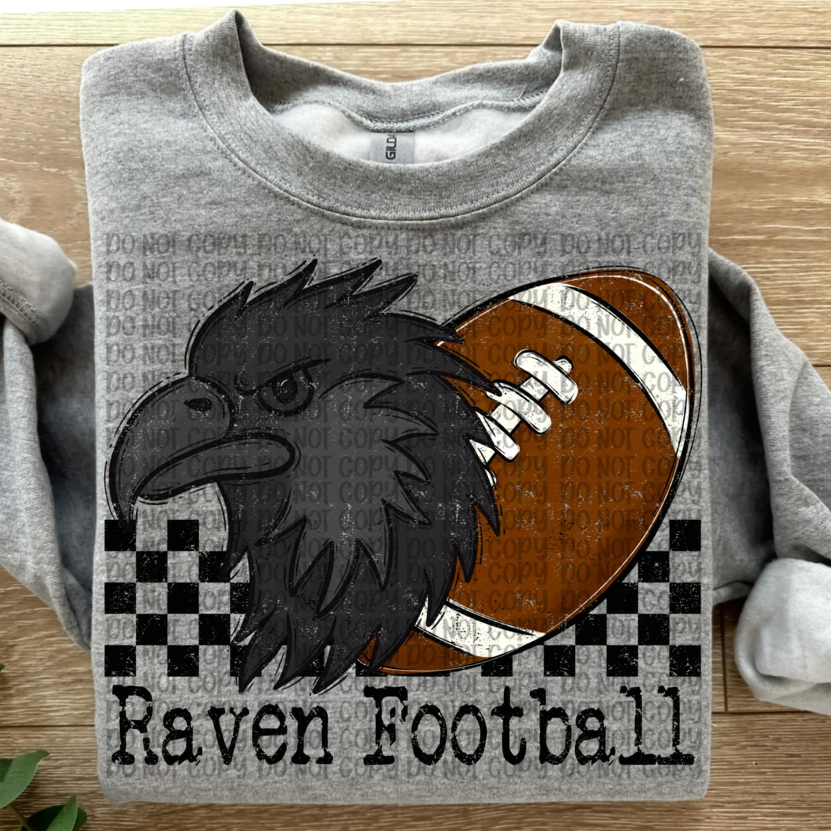 Raven Football Checker VP DTF transfer