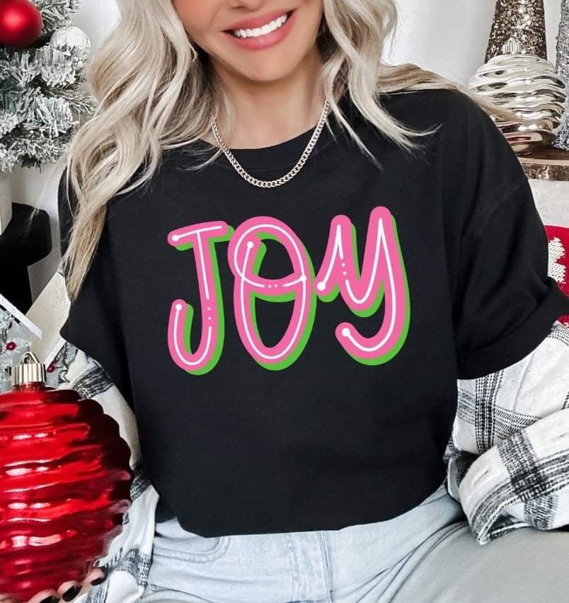 Joy pink and green (S&G) 53952 DTF transfer