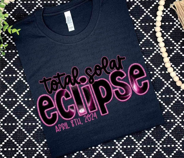Total solar eclipse embroidery (CMLD) 25240 DTF transfer