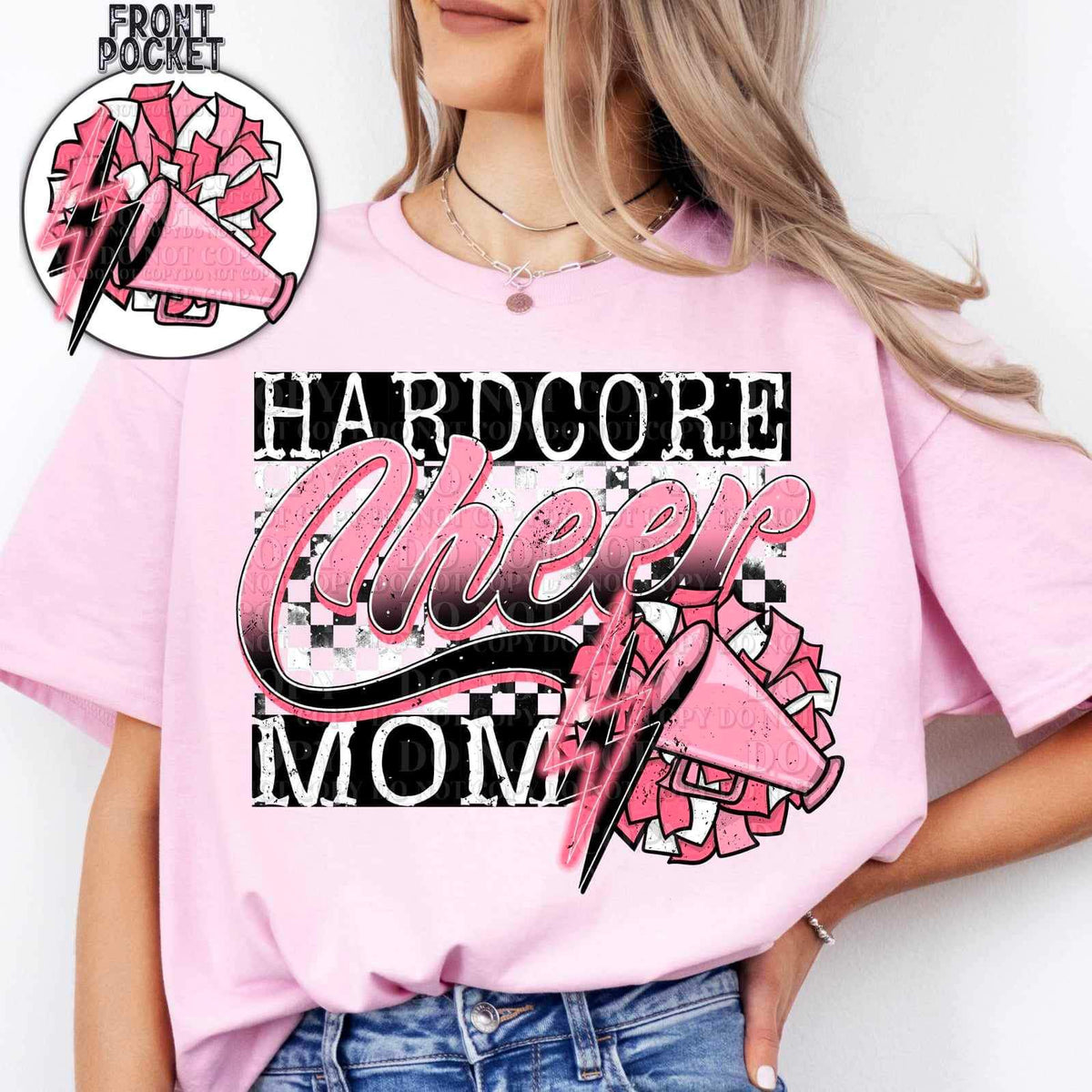 Hardcore cheer mom FRONT (AG) 25251 DTF transfer