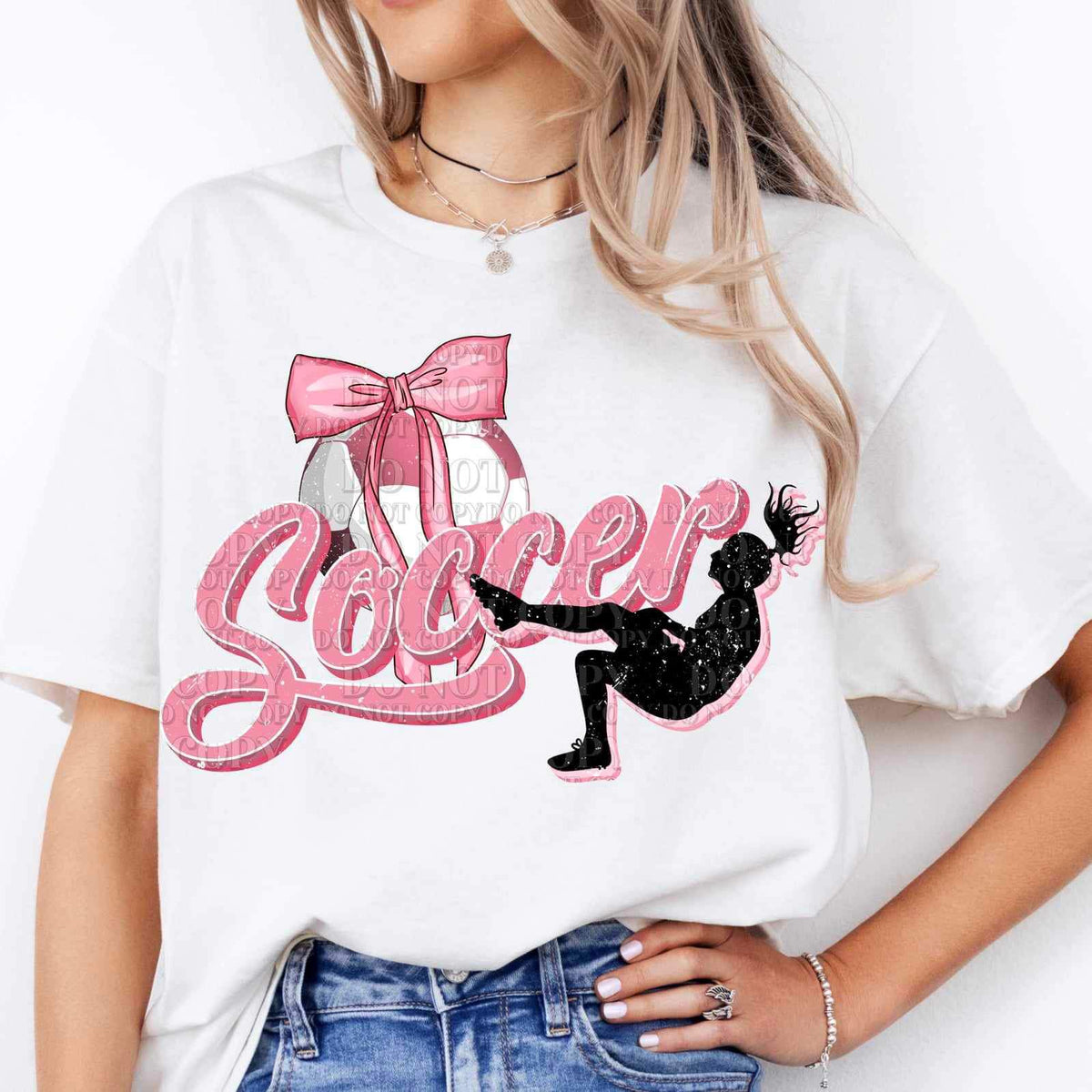 Soccer GIRL coquette (AG) 25264 DTF transfer