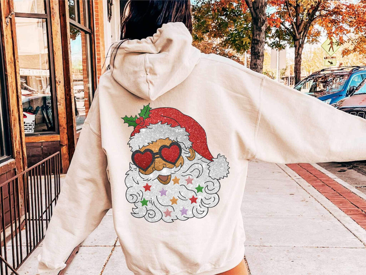 Groovy glitter santa 15306 DTF Transfe