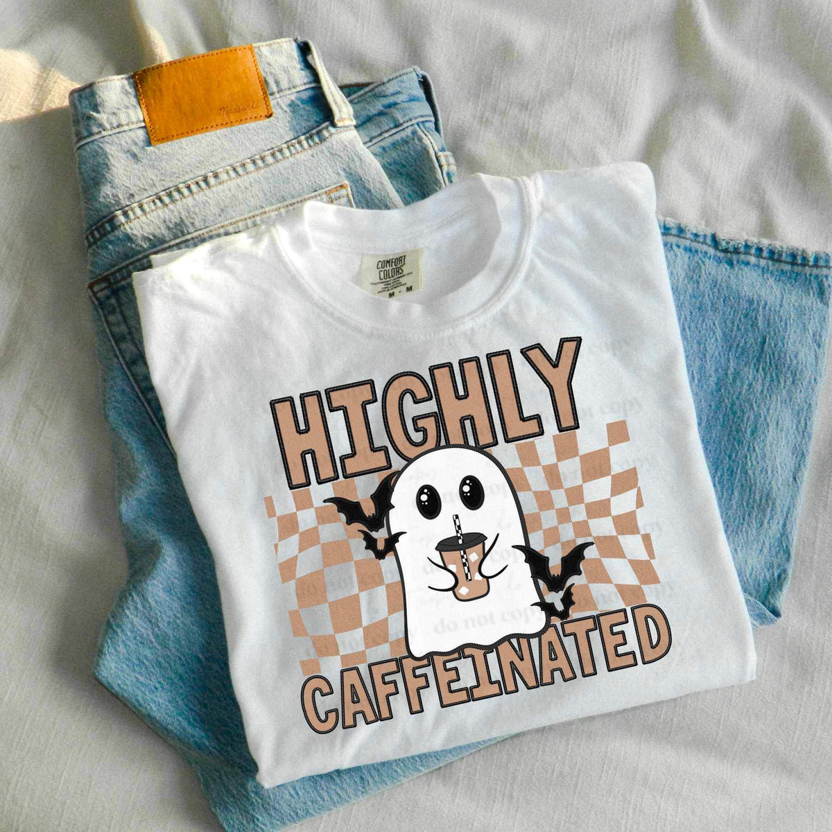 Highly caffeinated ghost (CSC) 25301 DTF transfer