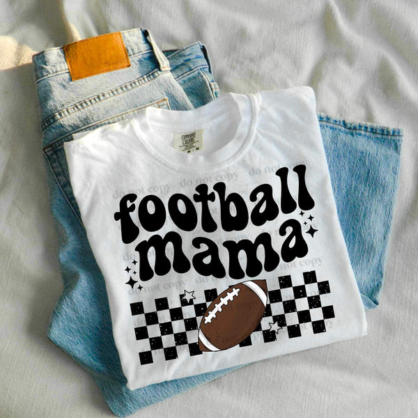 Football mama checkered (CSC) 25304 DTF transfer