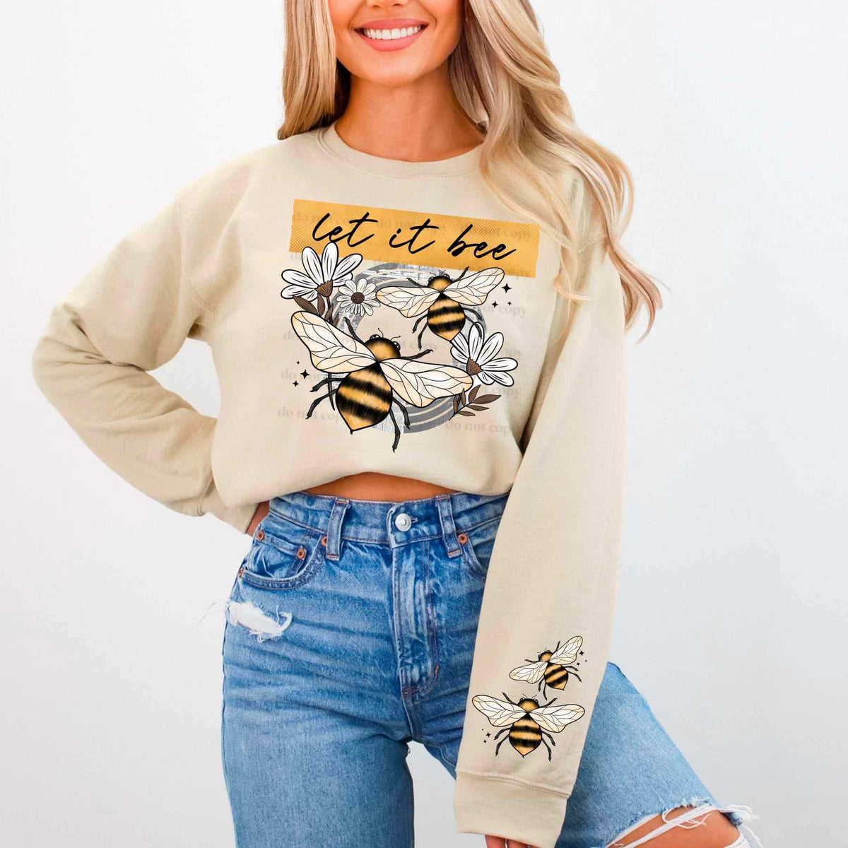 Let it bee FRONT (CSC) 25299 DTF transfer