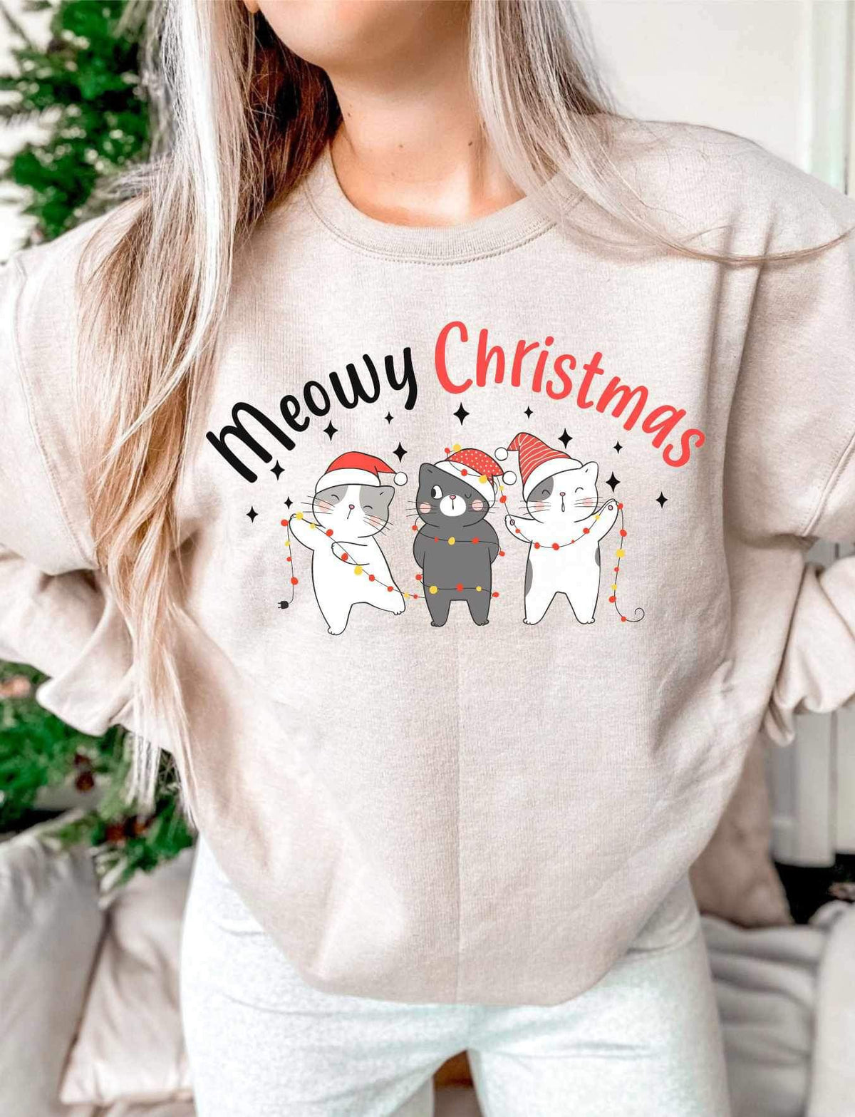 Meowy Christmas (Christmas cats) 15286 DTF Transfe
