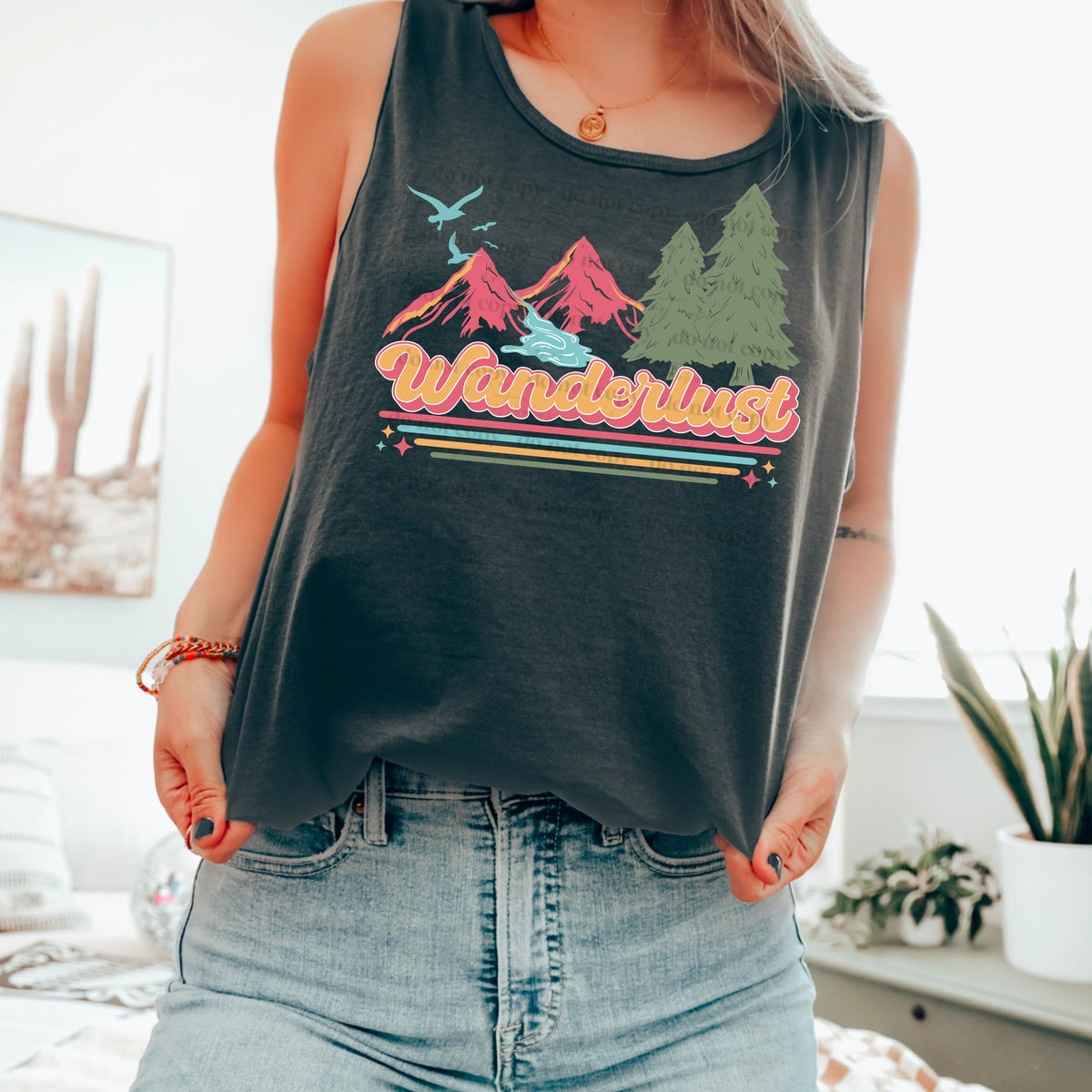 Wanderlust mountains (CSC) 35254 DTF transfer