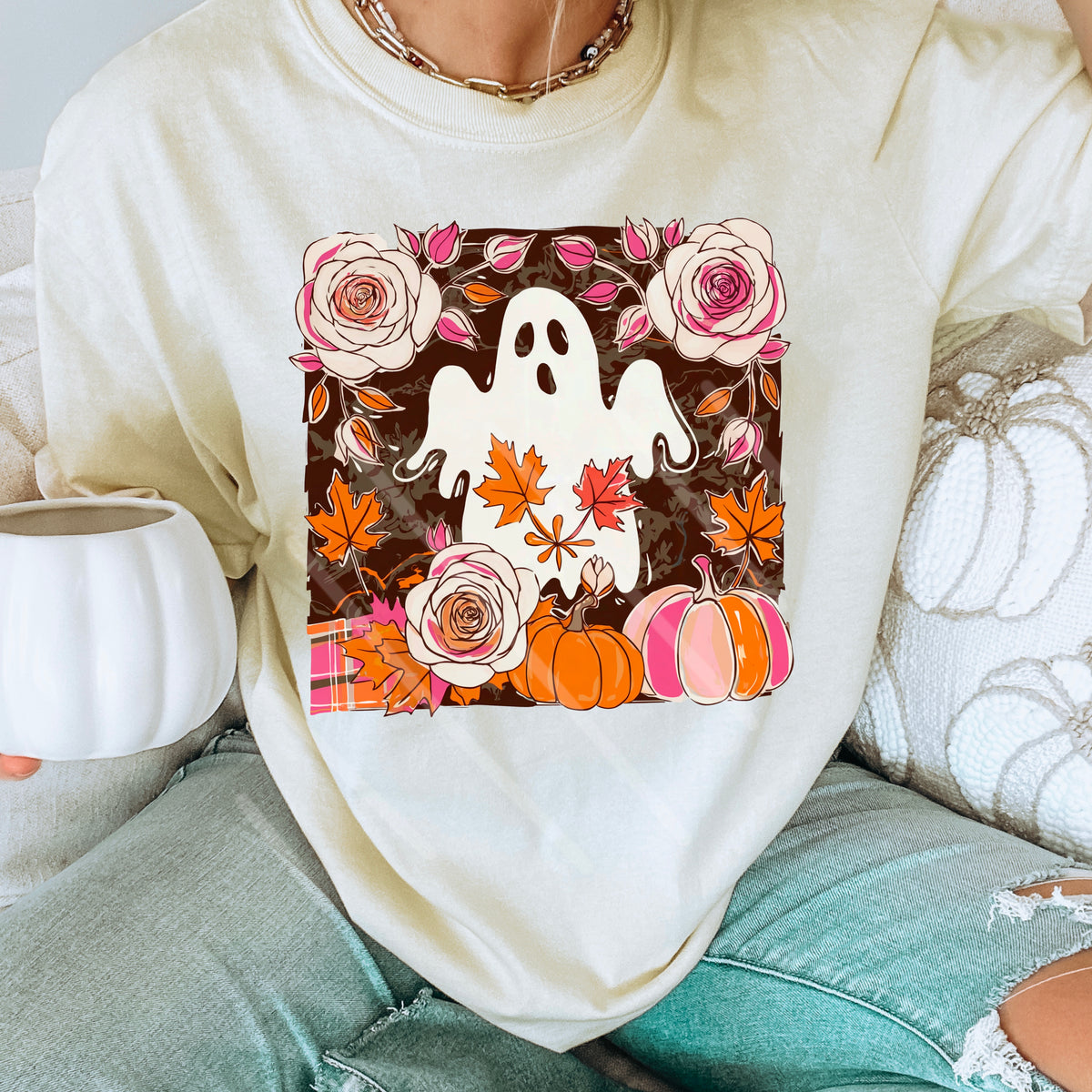 Ghost Rose Abstract Square 110927 DTF transfer