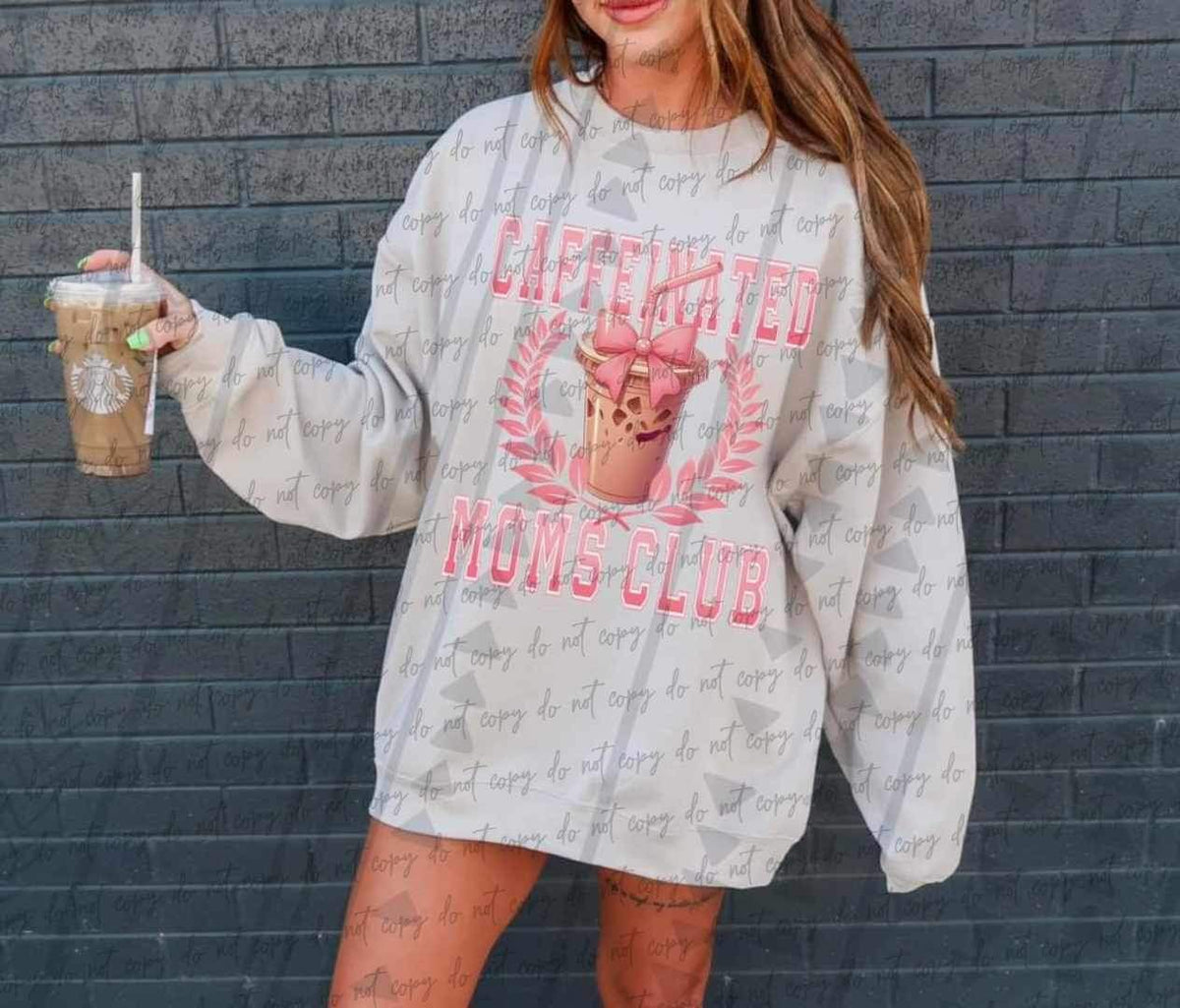 Caffeinated moms club 25322 DTF transfer