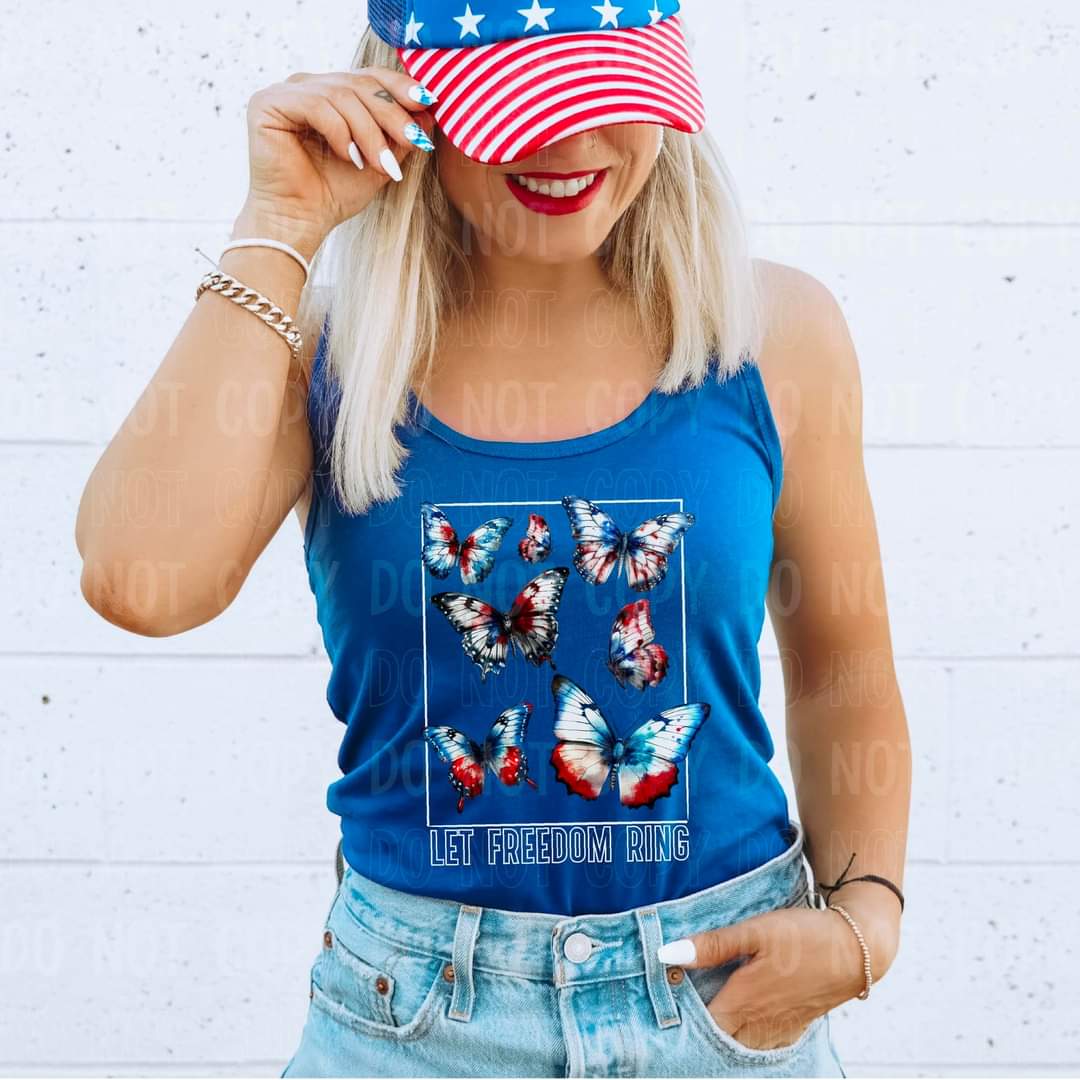 Let freedom ring outline font (NAN) 35347 DTF transfer