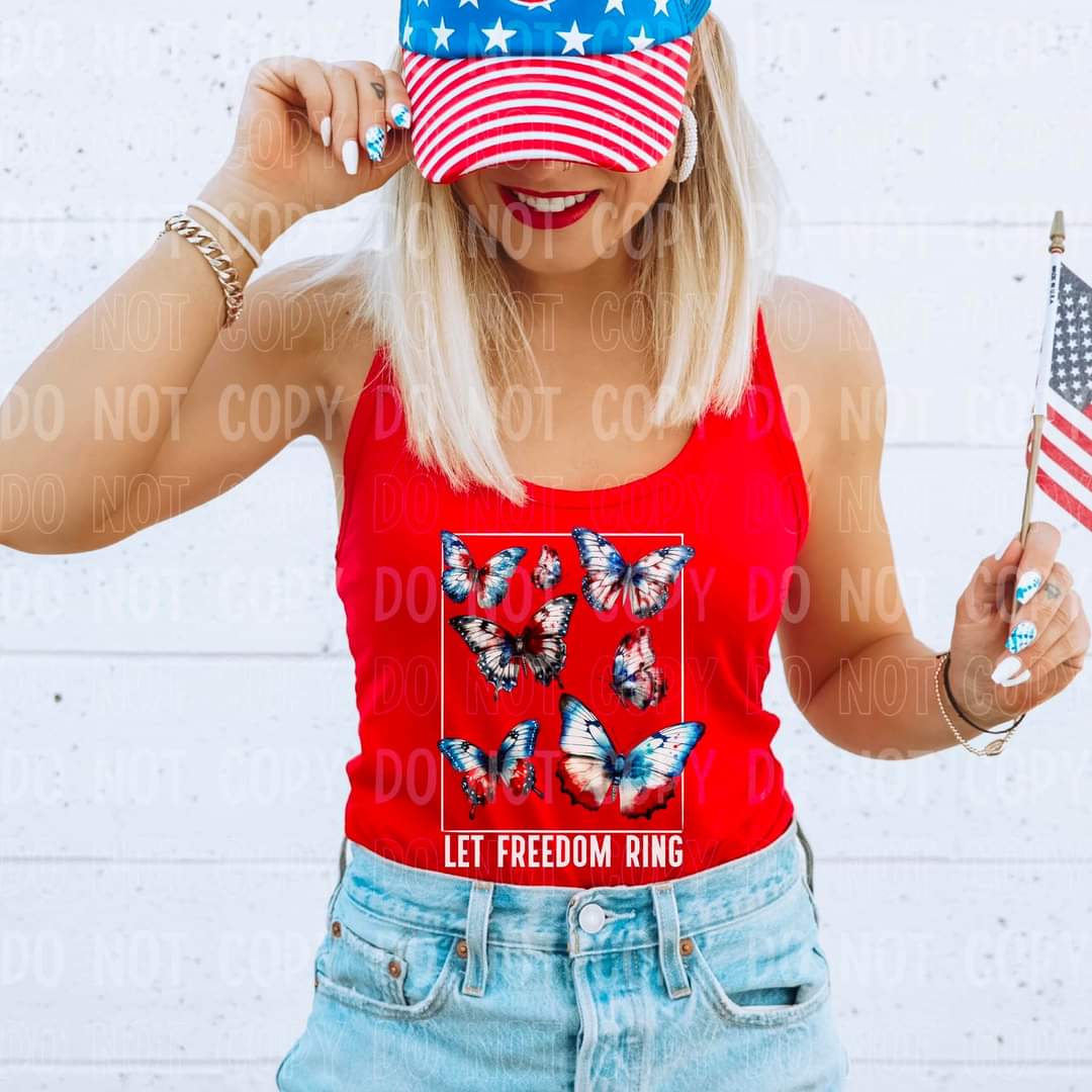 Let freedom ring white font (NAN) 35346 DTF transfer
