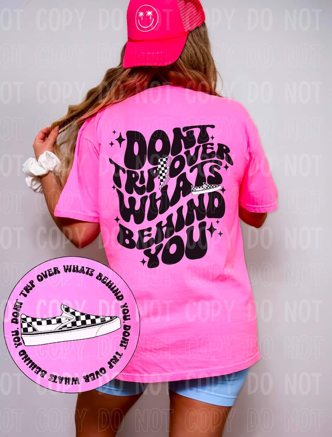 Don’t trip over what’s behind you BACK (NAN) 35343 DTF transfer