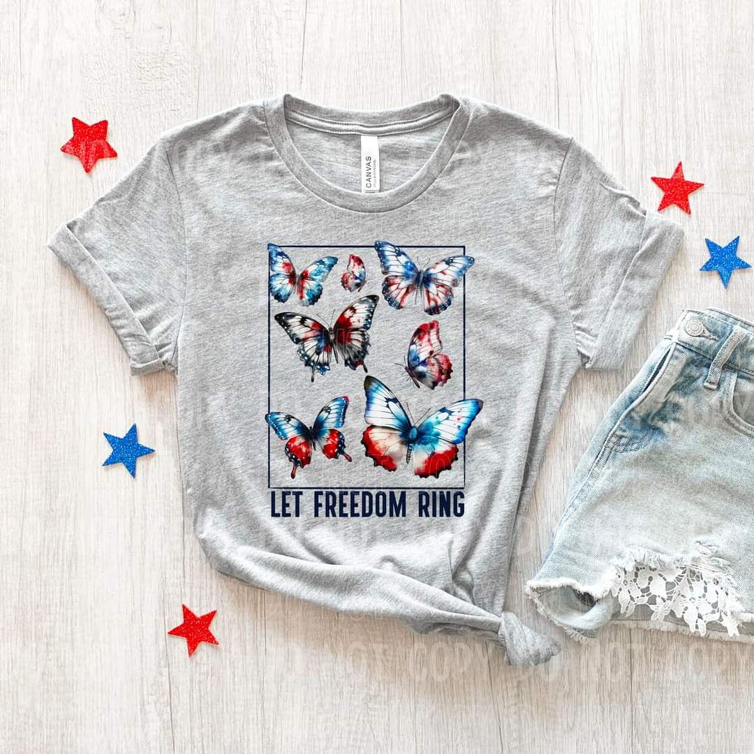 Let freedom ring black font (NAN) 35345 DTF transfer