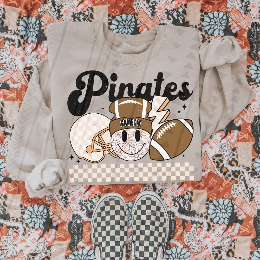 Pirates football retro 35380 DTF transfer