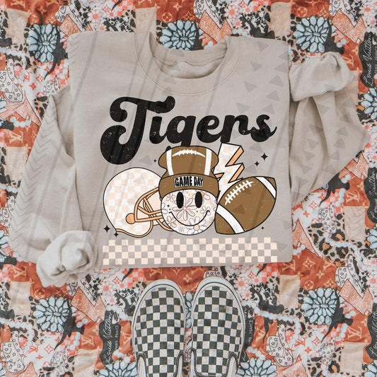 Tigers football retro 35365 DTF transfer