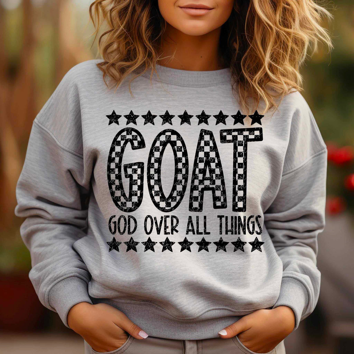 GOAT god over all things 67819 DTF transfer