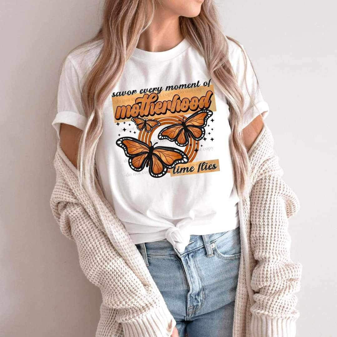 Savor every moment of motherhood time flies (CSC) 25393 DTF transfer