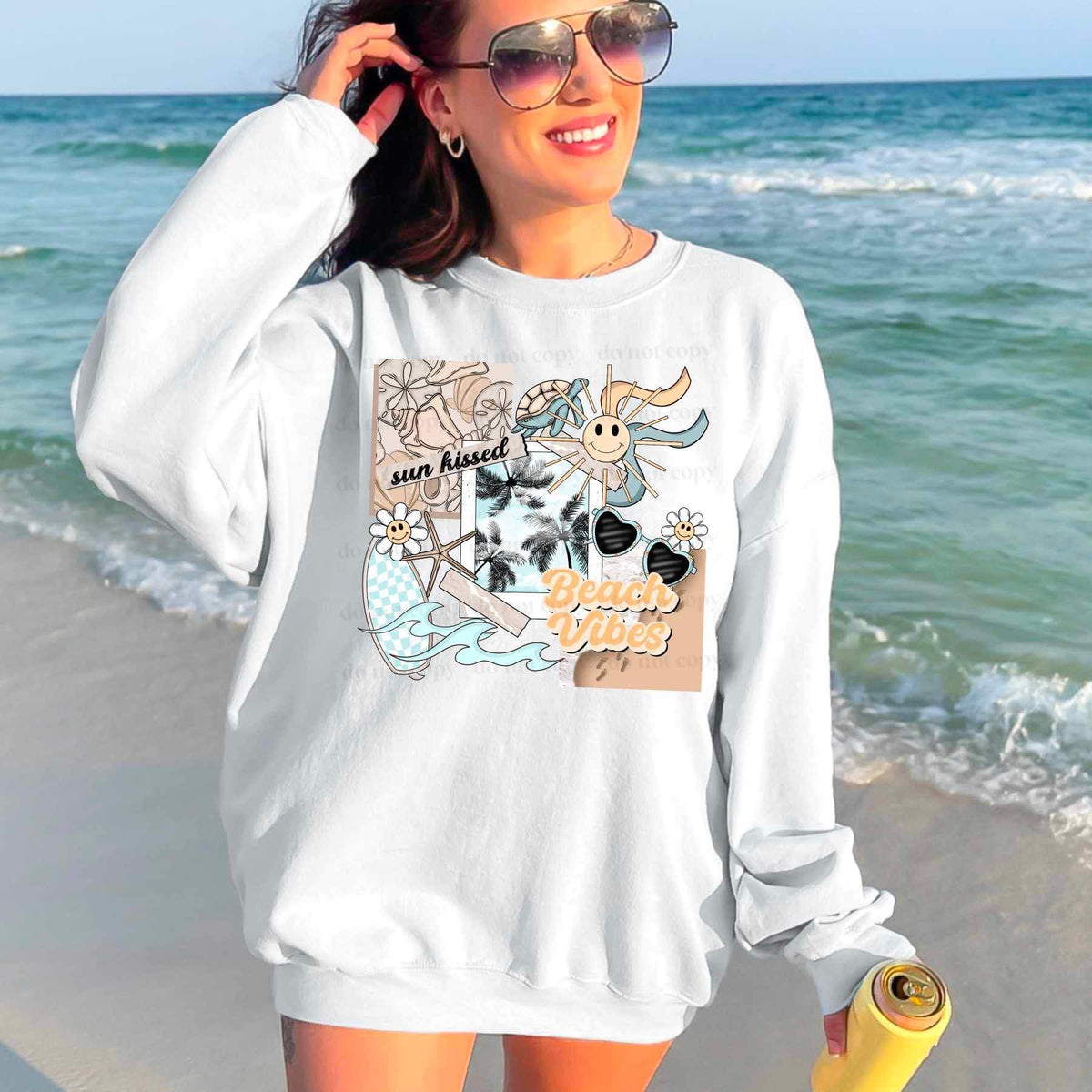 Sunkissed beach vibes (CSC) 25392 DTF transfer