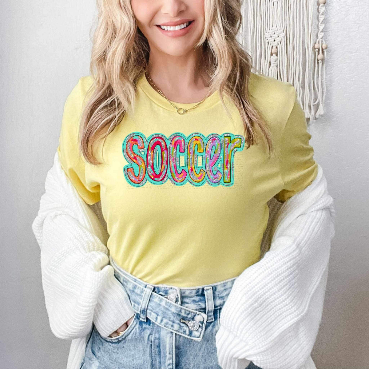 Soccer tie dye font 25425 DTF transfer