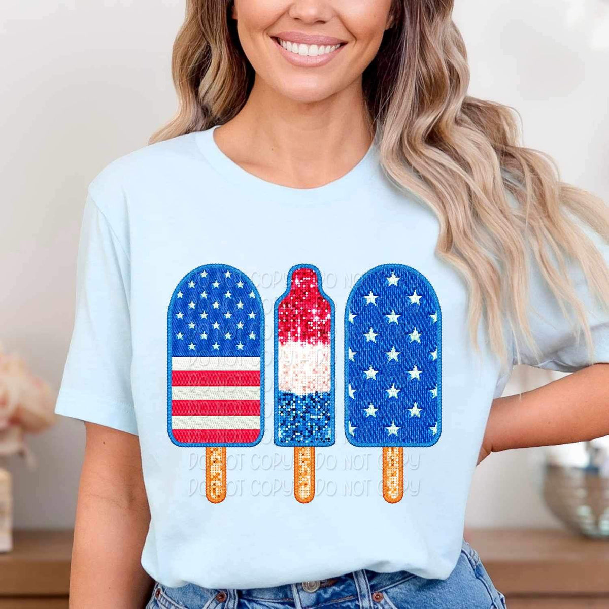 Patriotic popsicles 25442 DTF transfer