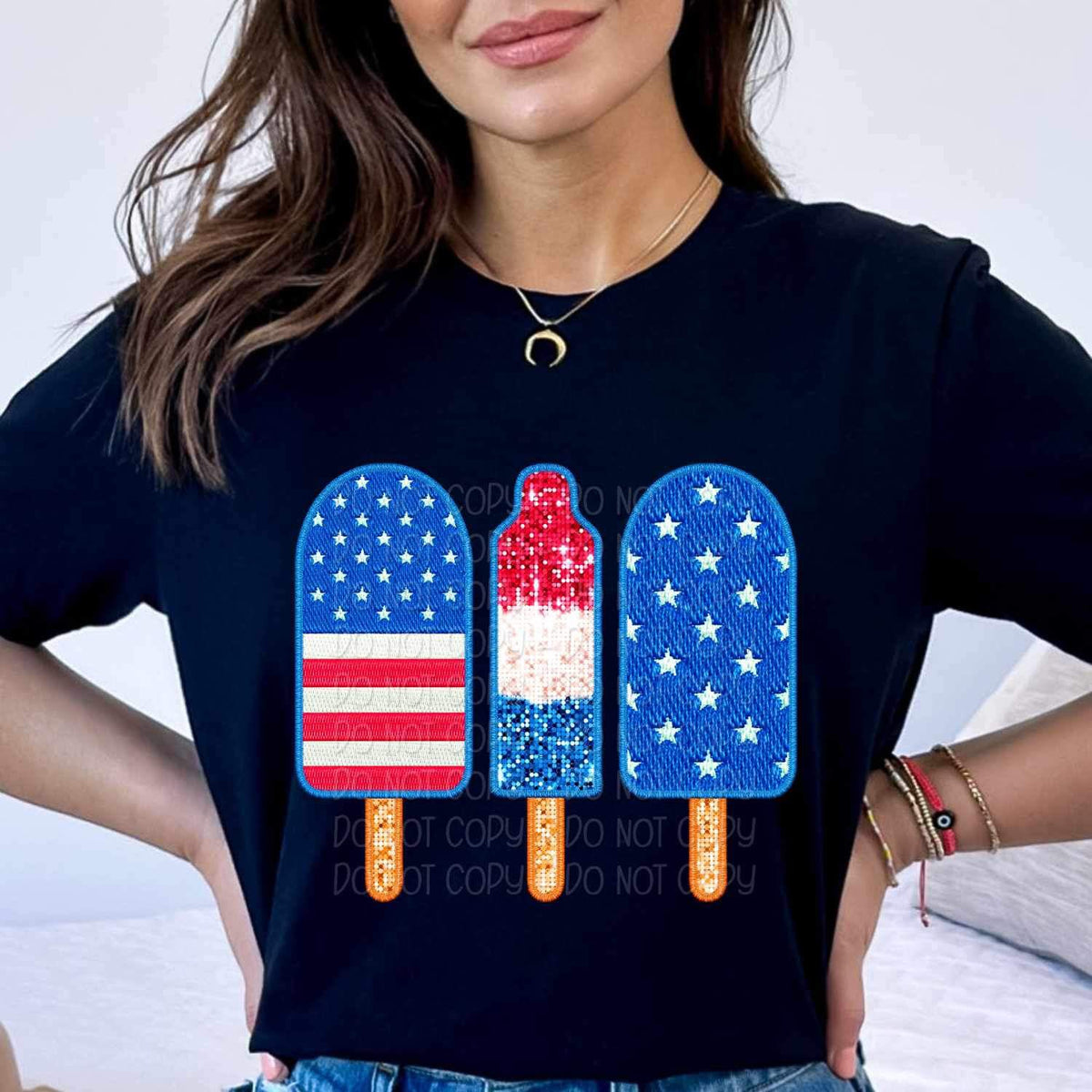 Patriotic popsicles 25442 DTF transfer
