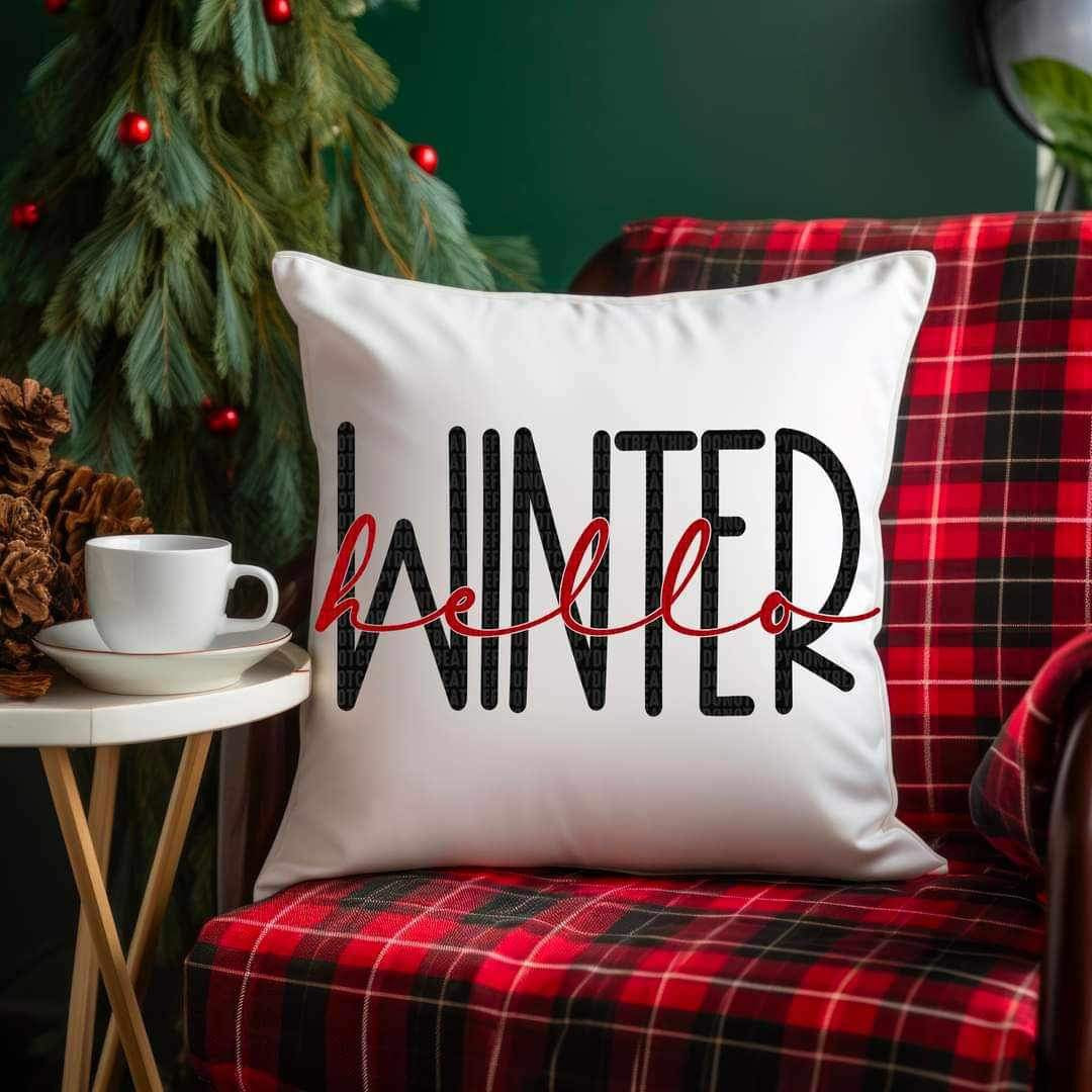 Winter (black and red font) 15448 DTF Transfer