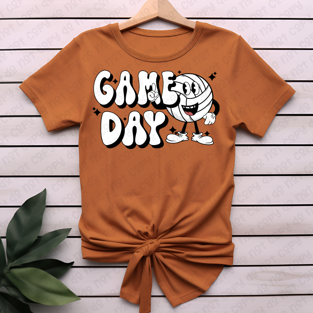 Game day volleyball character 35481 DTF transfer