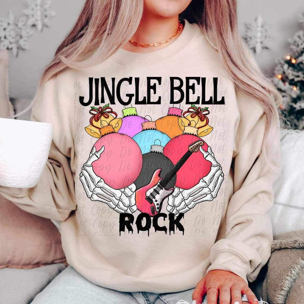 Jingle bell rock (skeleton hands and ornaments) 10327 DTF TRANSFER