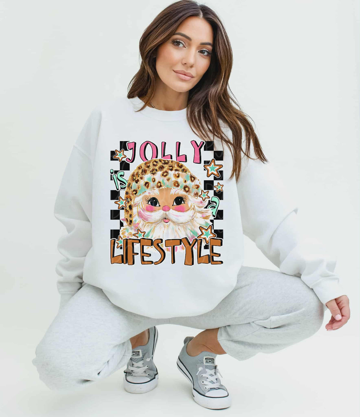 Jolly is a Lifestyle Santa (c’s) 114525 DTF Transfer